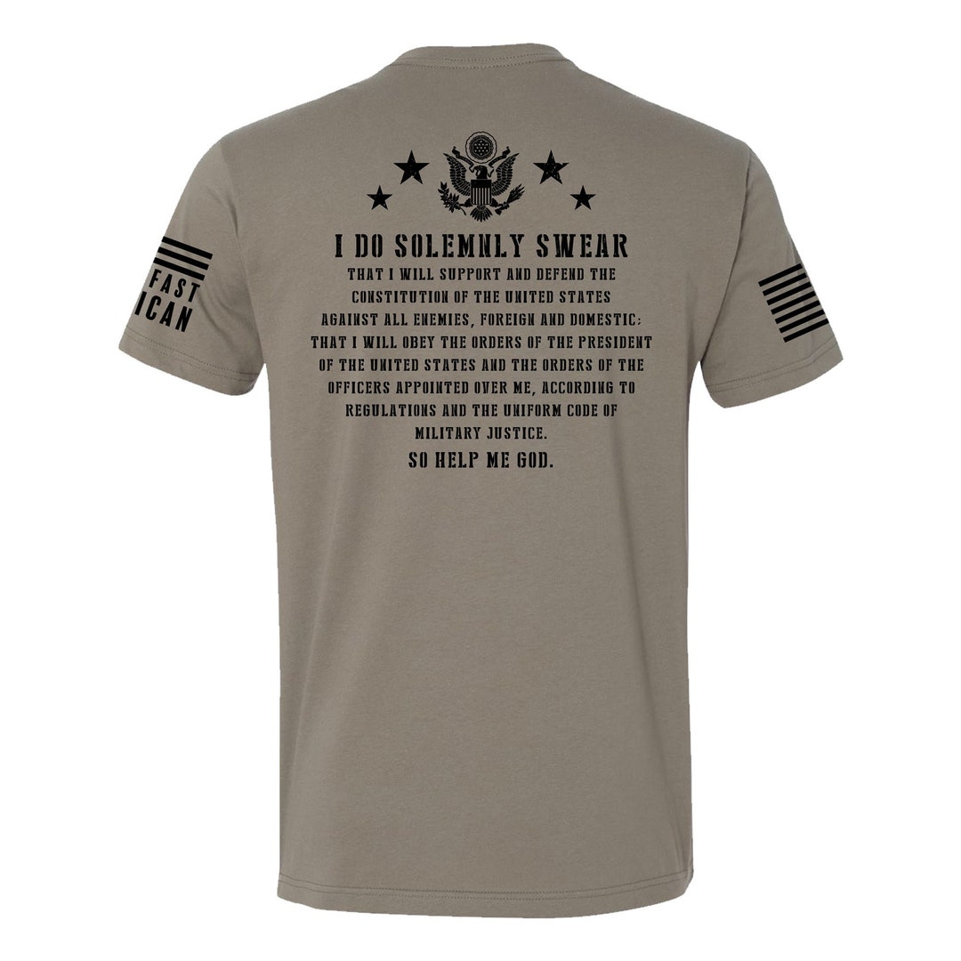 Oath of Enlistment T-shirt - Etsy