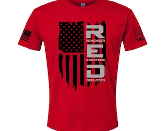 Remember Everyone Deployed (R.E.D.) American Flag T-Shirt