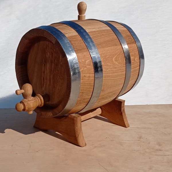 Personalized Bourbon Aging Oak Barrel - Custom American White Oak Aging Barrel | Age your own Whiskey, Rum, Tequila, Wine, Vinegar...