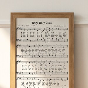 Holy, Holy, Holy - Printable Hymn - Sheet Music Hymn -INSTANT DOWNLOAD - Scrapbooking Paper - Crafts- Printable Music Sheets
