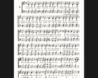 O Holy Night Christmas Hymn Sheet Music – Printable Carol (Digital Download)