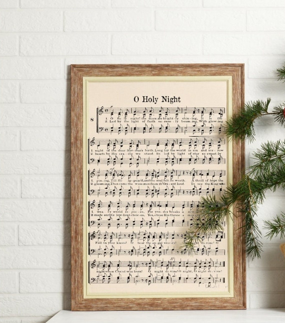 O Holy Night Printable Hymn Christmas Sheet Music INSTANT DOWNLOAD