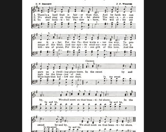 Partitura del himno "Dulce por siempre" - Impresión artística cristiana (PDF, JPG)