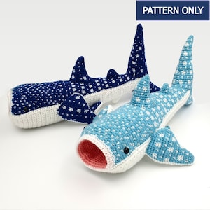 Walter the Whale Shark | Crochet Pattern |  Easy to follow | Ocean Creatures Collection | Amigurumi Pattern PDF in English