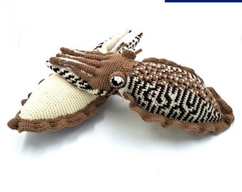 Carly the Cuttlefish | Crochet Pattern | Easy to follow | Ocean Creatures Collection | Amigurumi Pattern PDF ENGLISH only