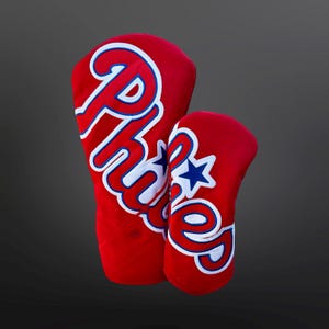 Custom Philadelphia  Phillies Golf Head Covers - Philly Sports Fan- mlb fan gift-Fathers Day Golf Gift