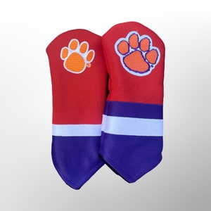 Handgemaakte Clemson Tigers golfheadcover set van 2