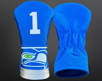Custom Seattle Seahawks Golf Headcovers - Perfect Gift for a Seahawks Fan- Handmade golf cover-Fathers Day Golf Gift