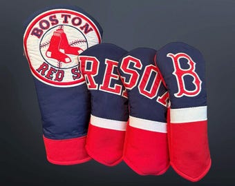 Boston Red Sox Golf Head Cover - Custom Driver & fairway woods - MLB baseball fan gift
