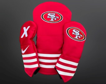 Handmade San Fransico 49ers Golf Headcovers - Golf gift