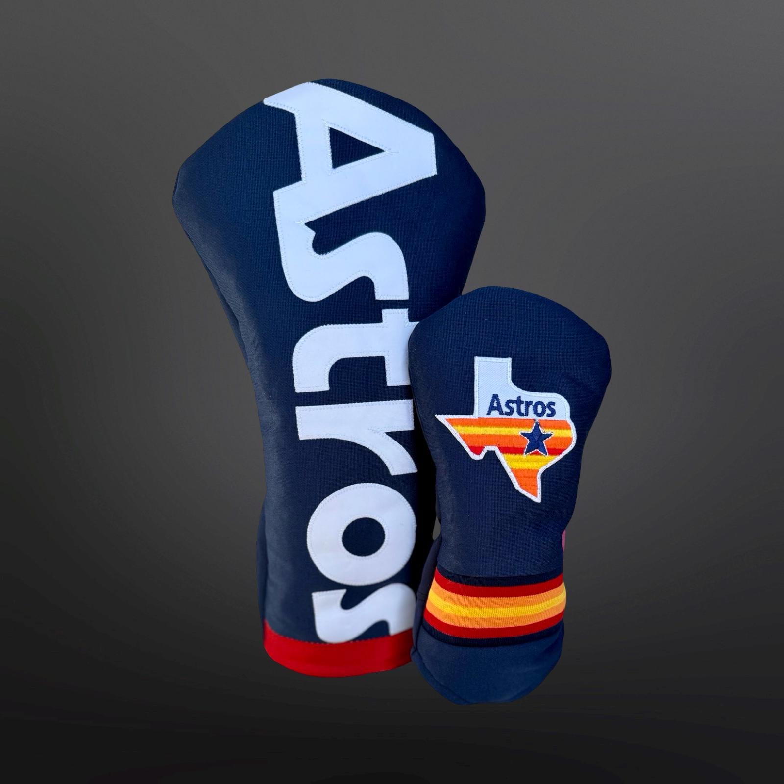 Handmade Houston Astros Golf Headcover: Upcycled Jersey, Embroidered Patch