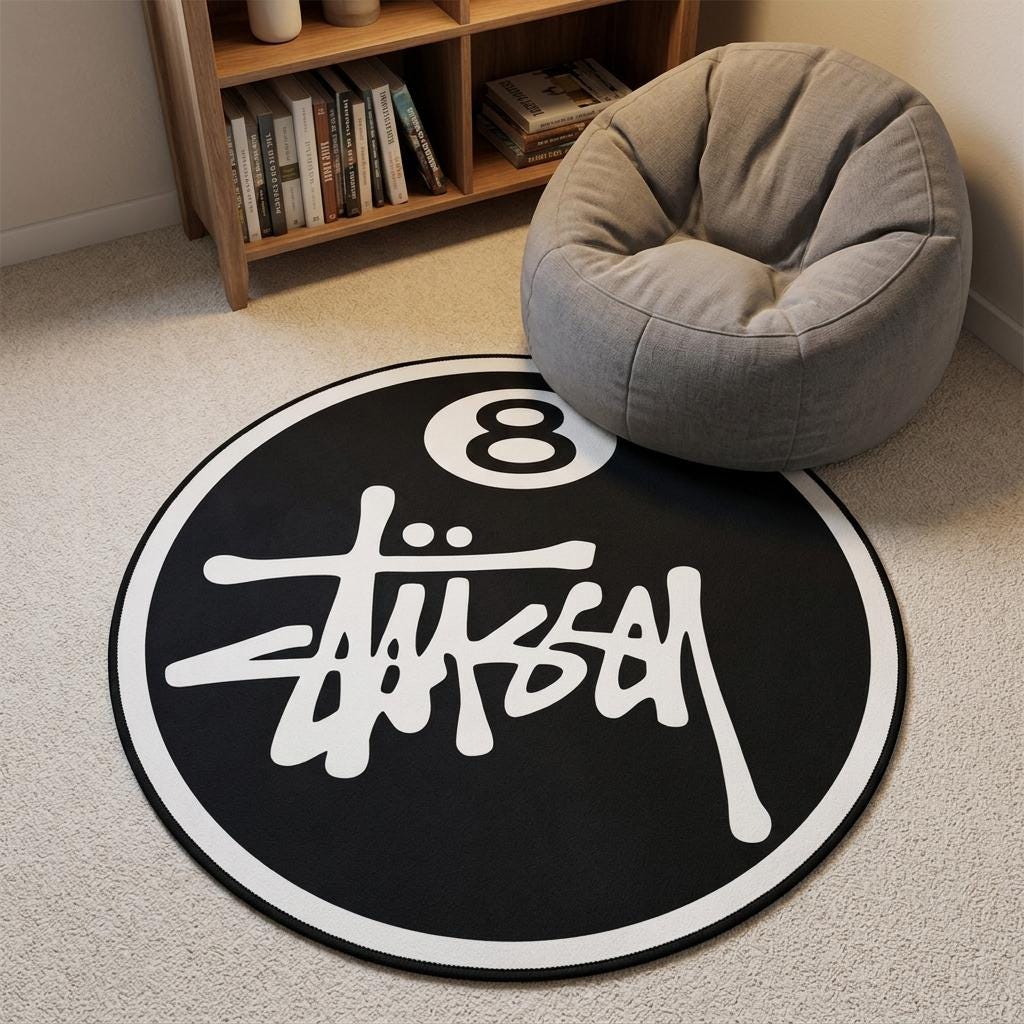 Stussy 8 Ball Rug - Etsy