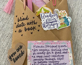 Blind Date with a Book | Surprise Wrapped Book, Cozy Reading Gift Set