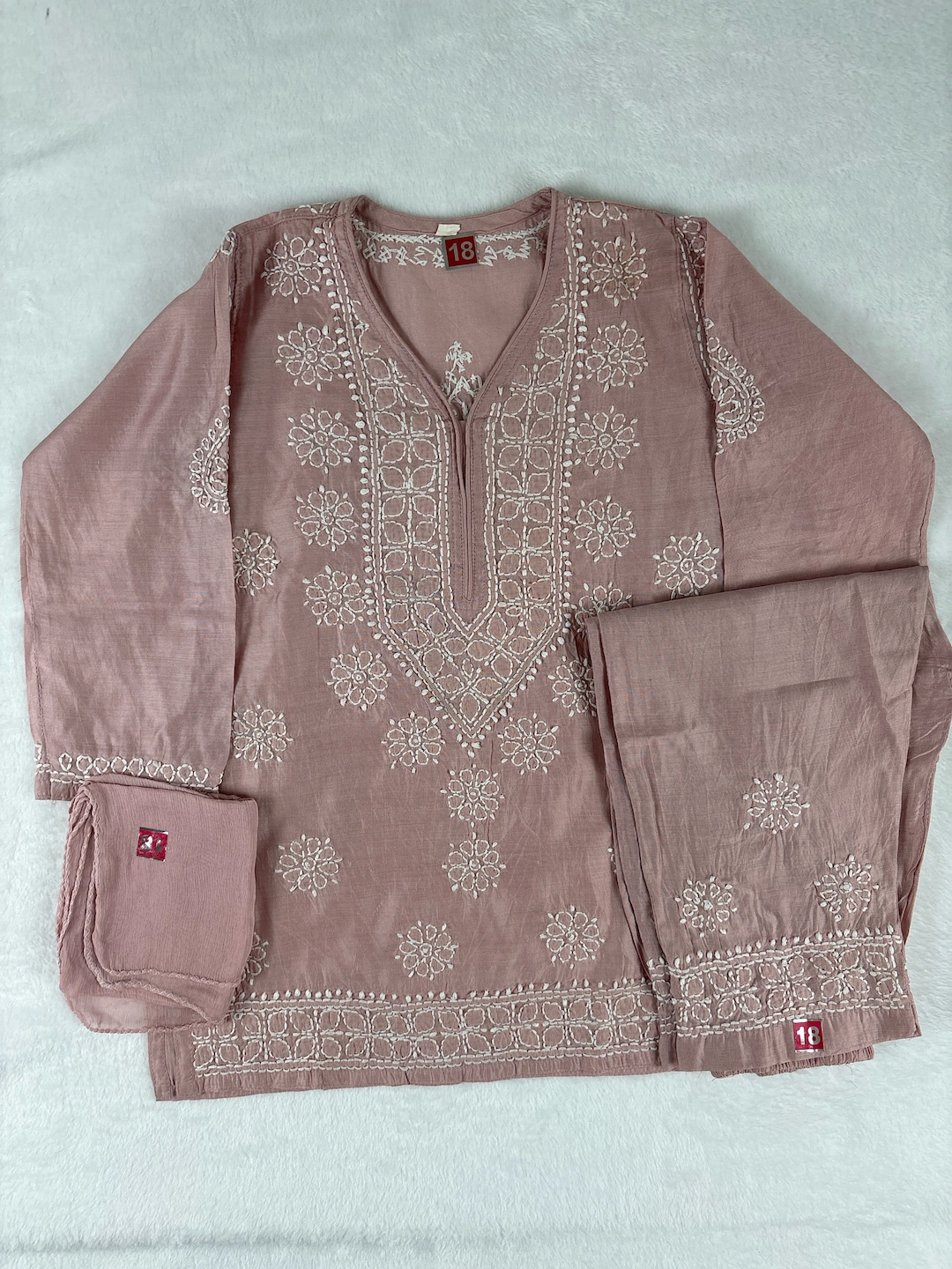 Onion Pink Kurta Silk Payjama
