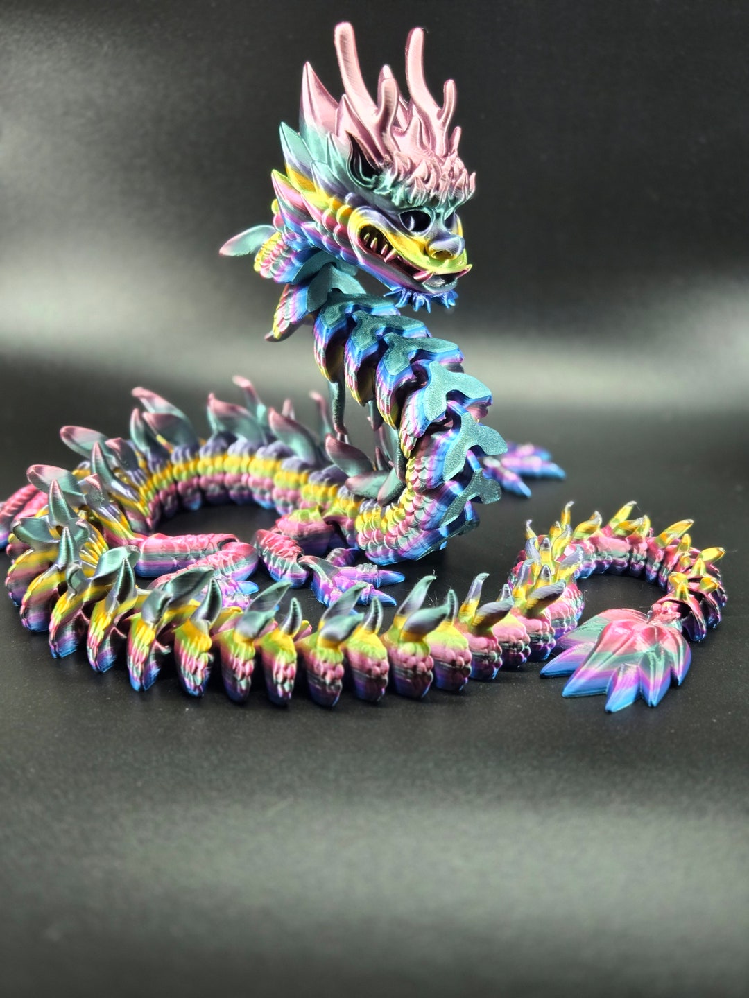 Flexi Factory Imperial Dragon 3d Toy - Etsy