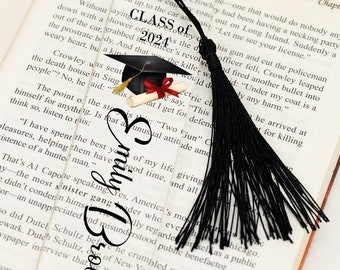 Personalized Graduation Bookmark,Graduation Gifts,Graduate 2024,Teachers gift,Class of 2024 Bookmark,Grad Gift,Gift for Friends,Gift for Her