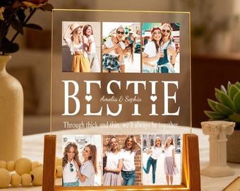 Placa de luz nocturna personalizada con foto, lámpara con foto para parejas, regalo de aniversario, luz nocturna LED personalizada, regalo de Navidad para ella, él, familiares y amigos.