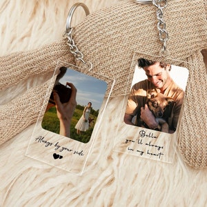 Cadeaux photo, porte-clés photo personnalisé, cadeau d'anniversaire pour famille, amis, couples, porte-clés à message personnalisé, porte-clés avec photo et texte