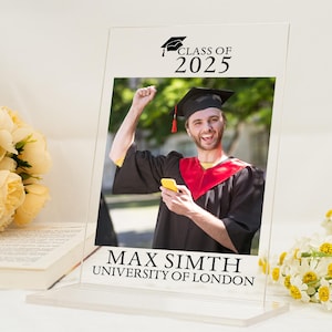 Graduation gift for Her, Graduation Photo Frame, Personalised Graduation Gift, Gift for Daughter, Granddaughter Gift, Best Friend Gift