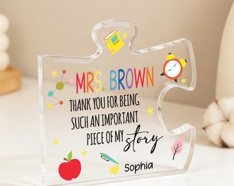 Placa acrílica personalizada de agradecimiento para profesores, regalo de jubilación, regalo de agradecimiento, regalo para profesores, regalo de reconocimiento a profesores, regalo de graduación