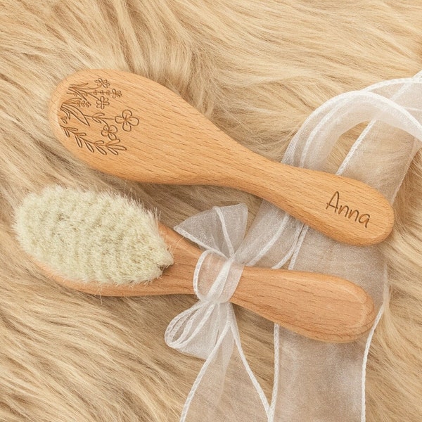 Personalised Baby Hair Brush,Engraved Name Baby Brush,Baby Birth Keepsake,Baby Shower Gift,Newborn Gift,Gift for New Mom,Baby Birthday Gifts