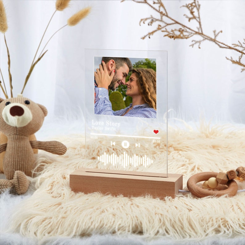 Personalized Music LED Night Lightphoto Framealbum Cover Etsy UK