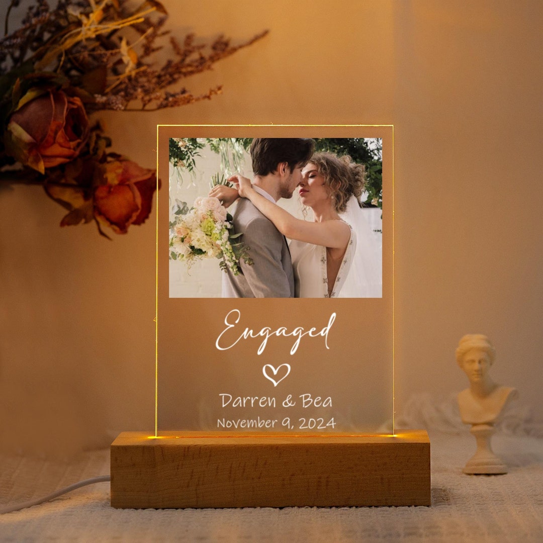 Personalized Couple Night Light, Photo Couple Night Lamp, Valentine Couple Gifts, Valentine's Day Gift, Engagement Night Lamp, Wedding Gifts