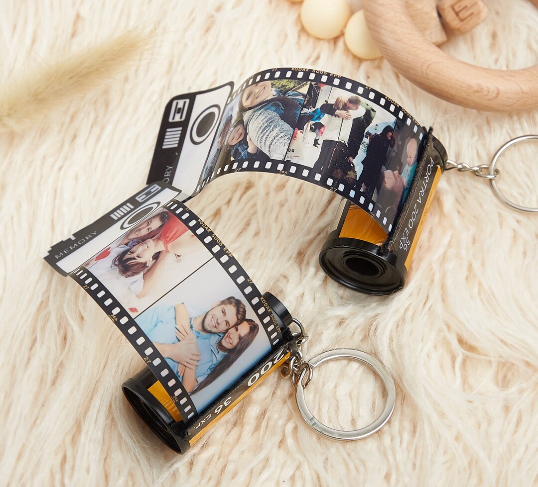 Camera Film Roll Keyring personalized Photo Film Roll Etsy UK