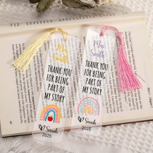 Teacher Appreciation Gifts,Custom Bookmark For Teacher,Thank You Gifts,Gifts for Teacher,Leaving School Gifts,End of Term Gifts,Tutor Gifts