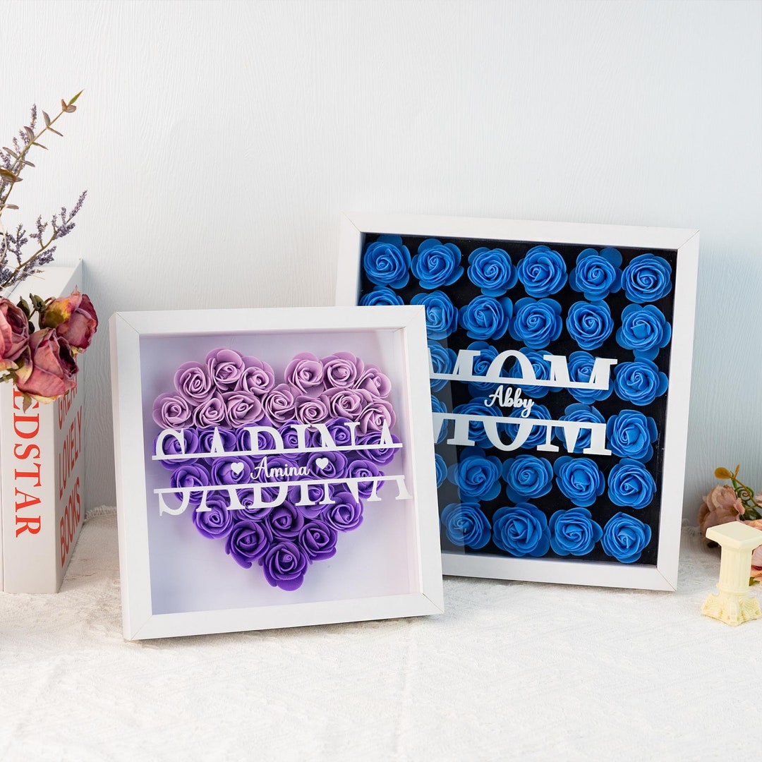 Personalized Mother Flower Shadow Box - Mother's Day Gift Idea - You're Doing A Great Job