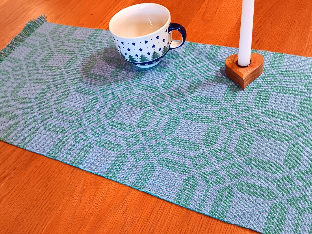 Handwoven Table Runner Reversible Table Runner Cotton Table Etsy