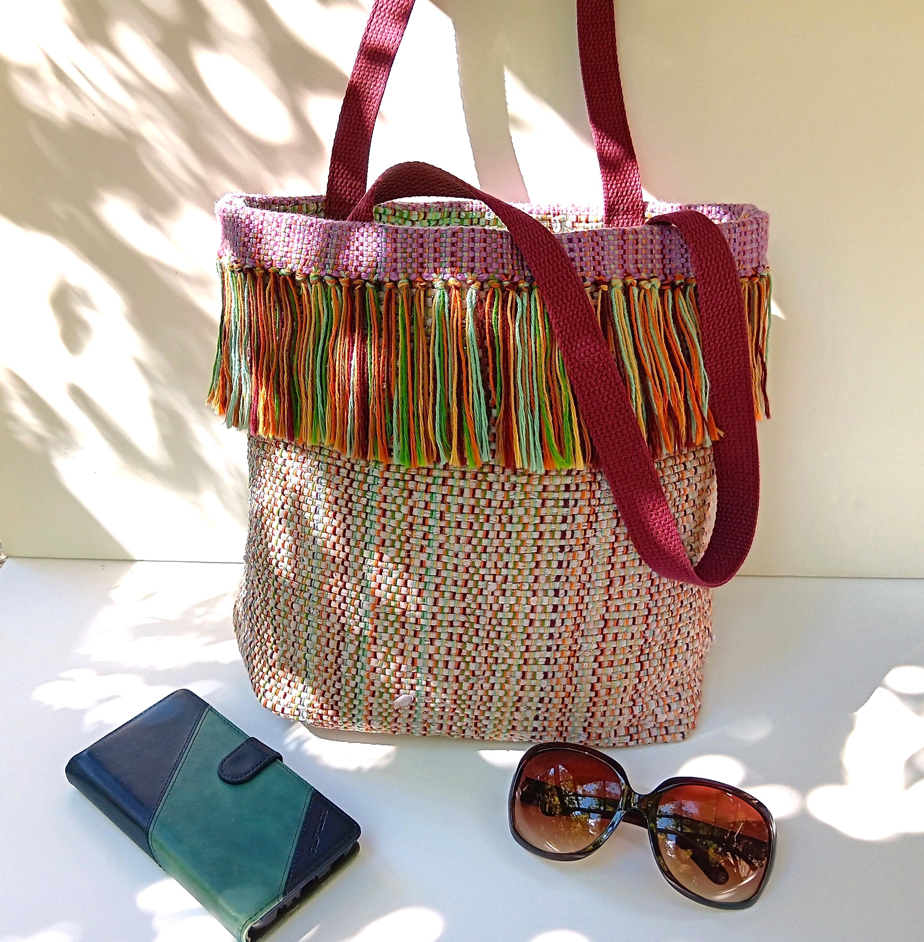 Rag rug bag Etsy