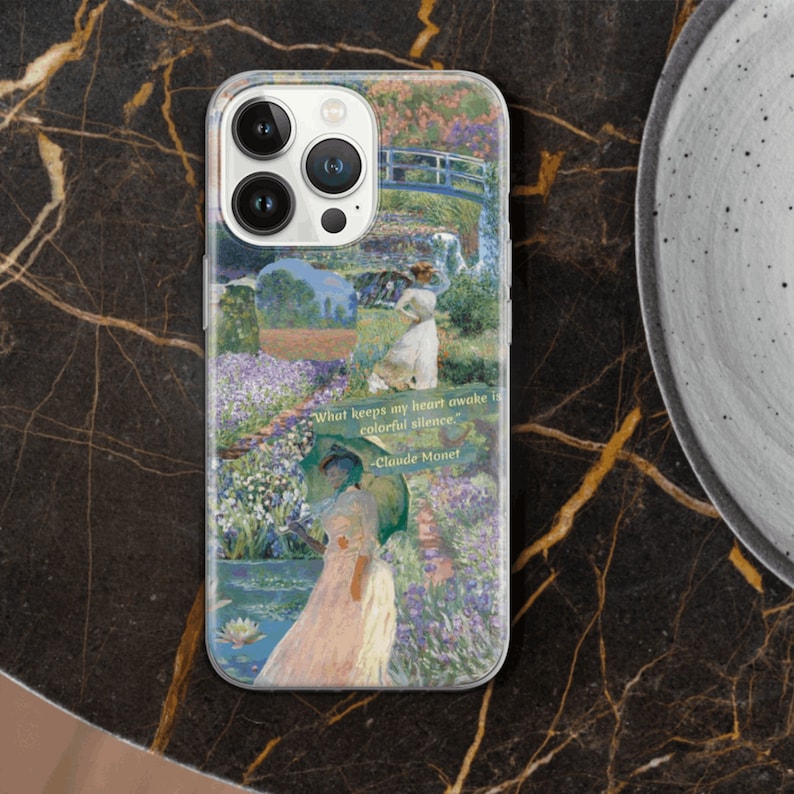 Claude Monet Phone Case, Monet Art Scott Funny Cover for iPhone 15 13 12 Pro 11 14 8 7 Samsung S23 S22 A73 A53 A13 A14 S21 image 9