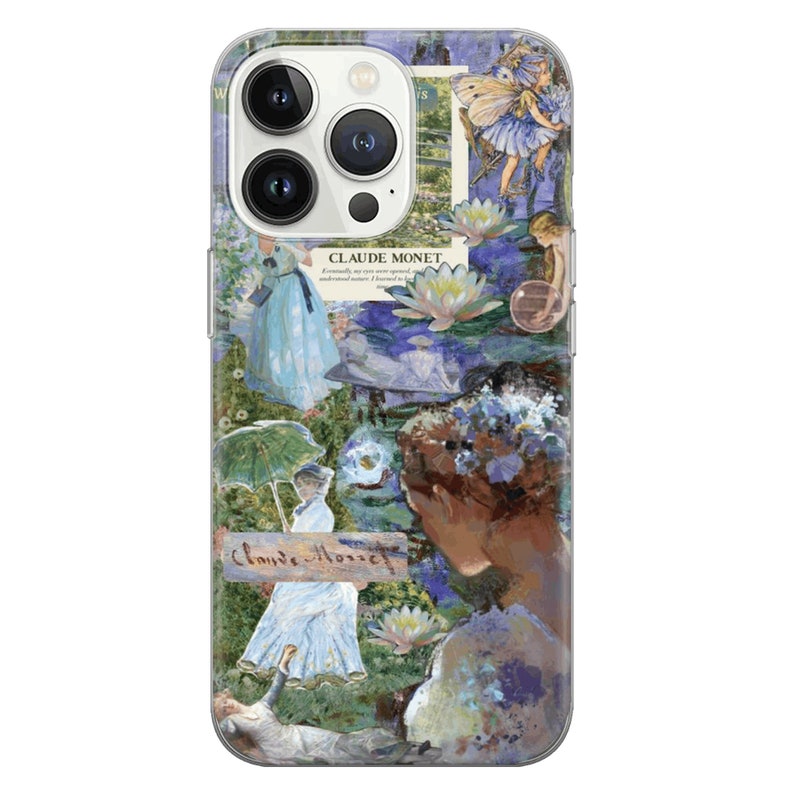 Claude Monet Phone Case, Monet Art Scott Funny Cover for iPhone 15 13 12 Pro 11 14 8 7 Samsung S23 S22 A73 A53 A13 A14 S21 2