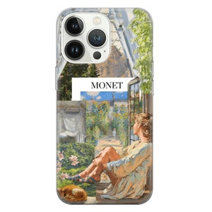 Claude Monet Phone Case, Monet Art Scott Funny Cover for iPhone 15 13 12 Pro 11 14 8 7 Samsung S23 S22 A73 A53 A13 A14 S21 4