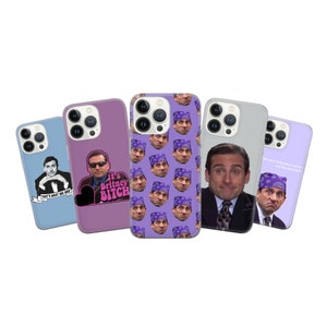Michael Scott Phone Case, The Office Michael Scott Funny Cover for iPhone 15 13 12 Pro 11 14 8 7 Samsung S23 S22 A73 A53 A13 A14 S21