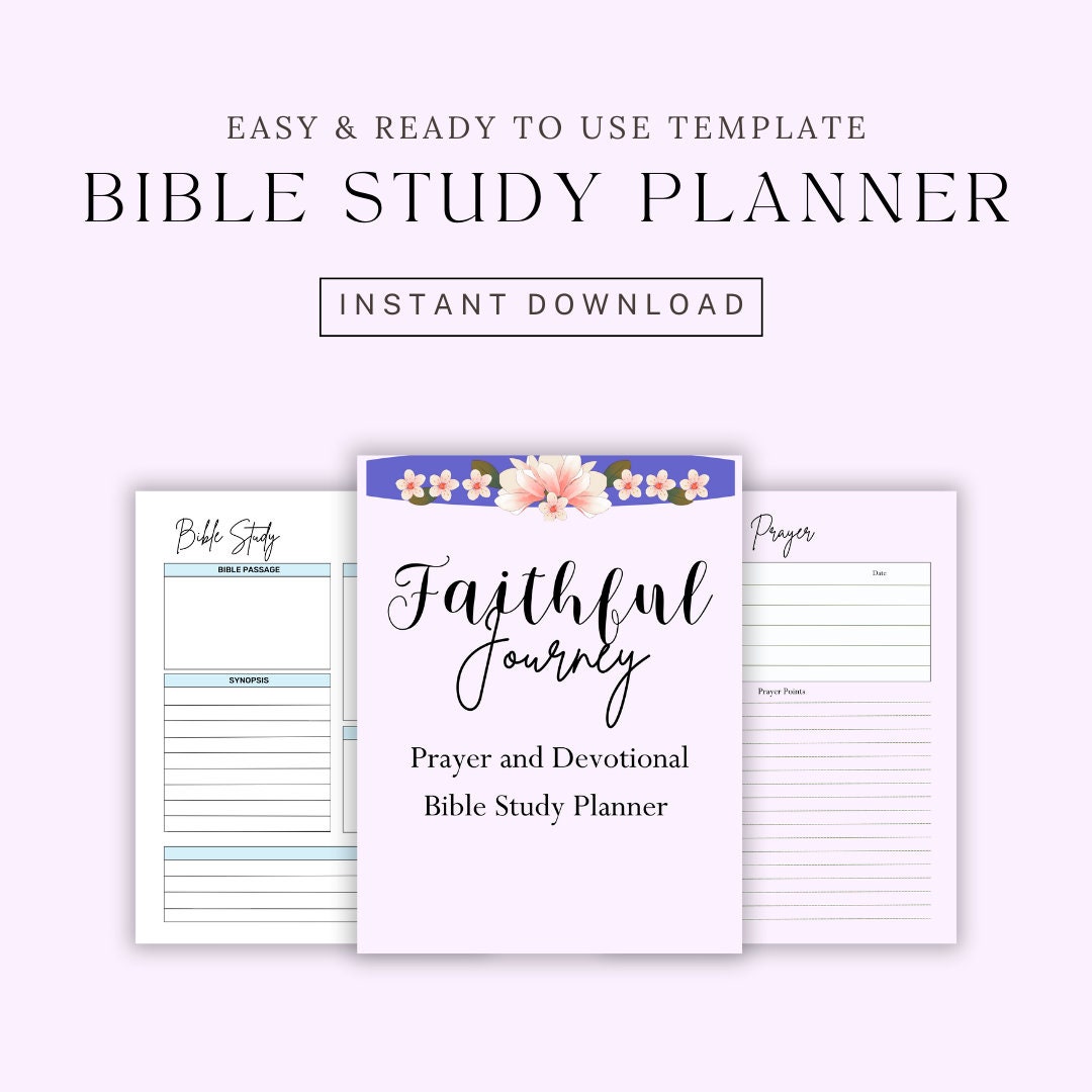 Bible Study Journal for Women - Printable Download - Etsy