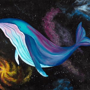 Cosmic Journey - Whale Art Print