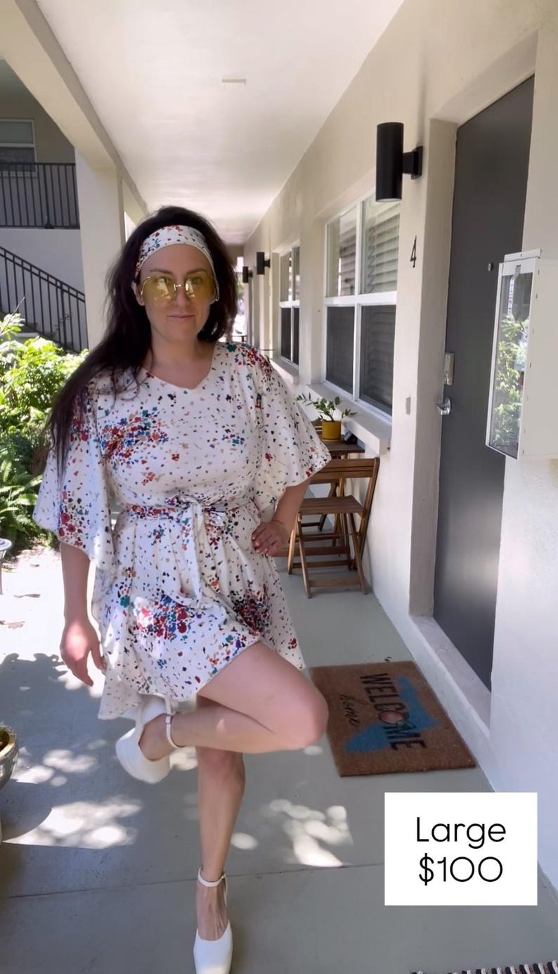 Handmade Vintage-Fabric Dress "The KDD" - No. 34