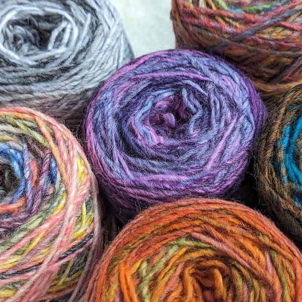 PAGLIACCIO, SPARK, CONFETTO Italian yarn, variegated wool blend in gorgeous colours