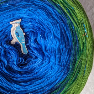 Gradient ombre yarn cake "Hydrangea Blue"