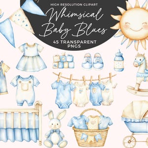 Clipart de ropa de bebé / Baby Shower boho / Clipart de tendedero de ropa de bebé / Lindo tendedero de ropa para guardería / Decoración para baby shower / Decoración para guardería de bebé