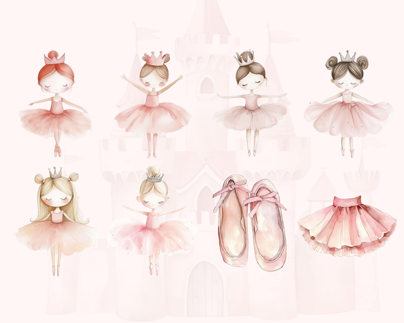 Watercolor Swan Lake Clipart | Ballerina Clipart | Ballet PNG | Swan ...