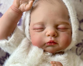 Ready to ship! ULTIMATE flexible and realistic weighted reborn baby doll, vinyl limbs & cloth body, extra cuddly, 7 1/2 lbs. 19 inches