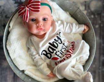 Ready to ship! SILICONE BABY DOLL, reborn girl, Open Mouth for pacifier, 18", 7 lbs. Squishy and floppy, baths ok, Christmas gift