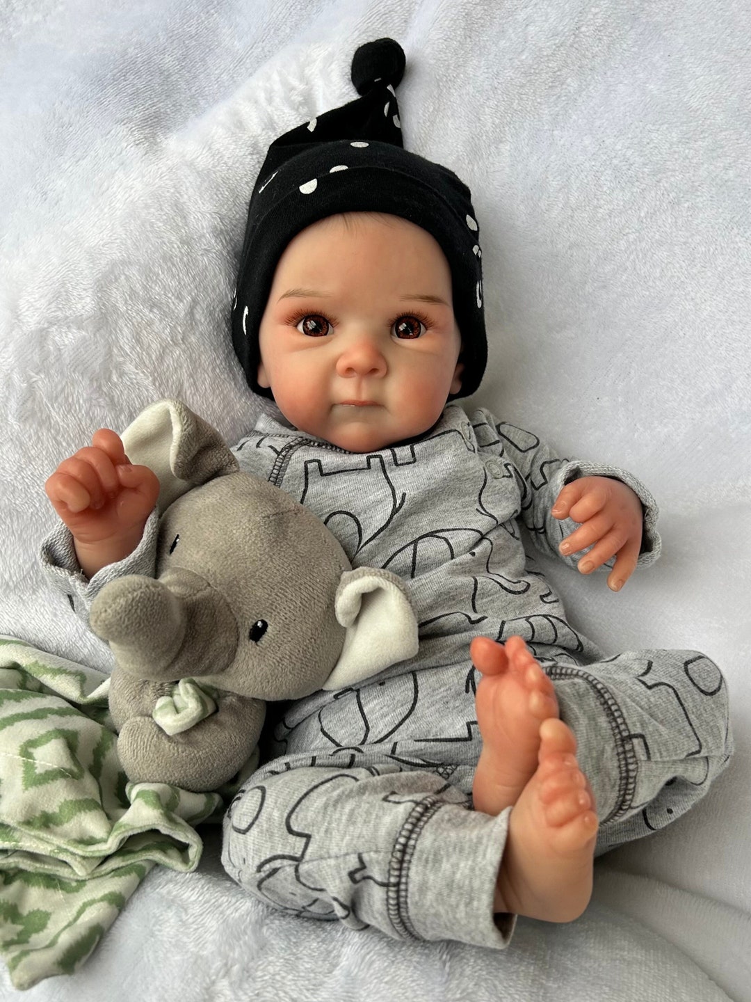 WEIGHTED Reborn Baby Boy Doll Therapy Doll or Baby Doll for Child 6 Lbs