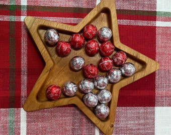 Holiday Candy Dish, Nut Dish, Star Shaped