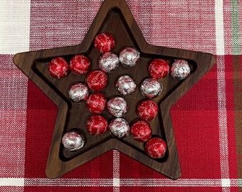 Holiday Candy Dish, Nut Dish, Star Shaped