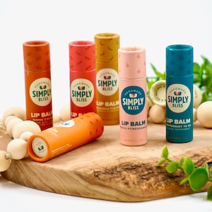 Plastic-Free Lip Balm, Beeswax & Lanolin, Paper Tube, Moisturizing and Healing, All Natural, Matte Finish