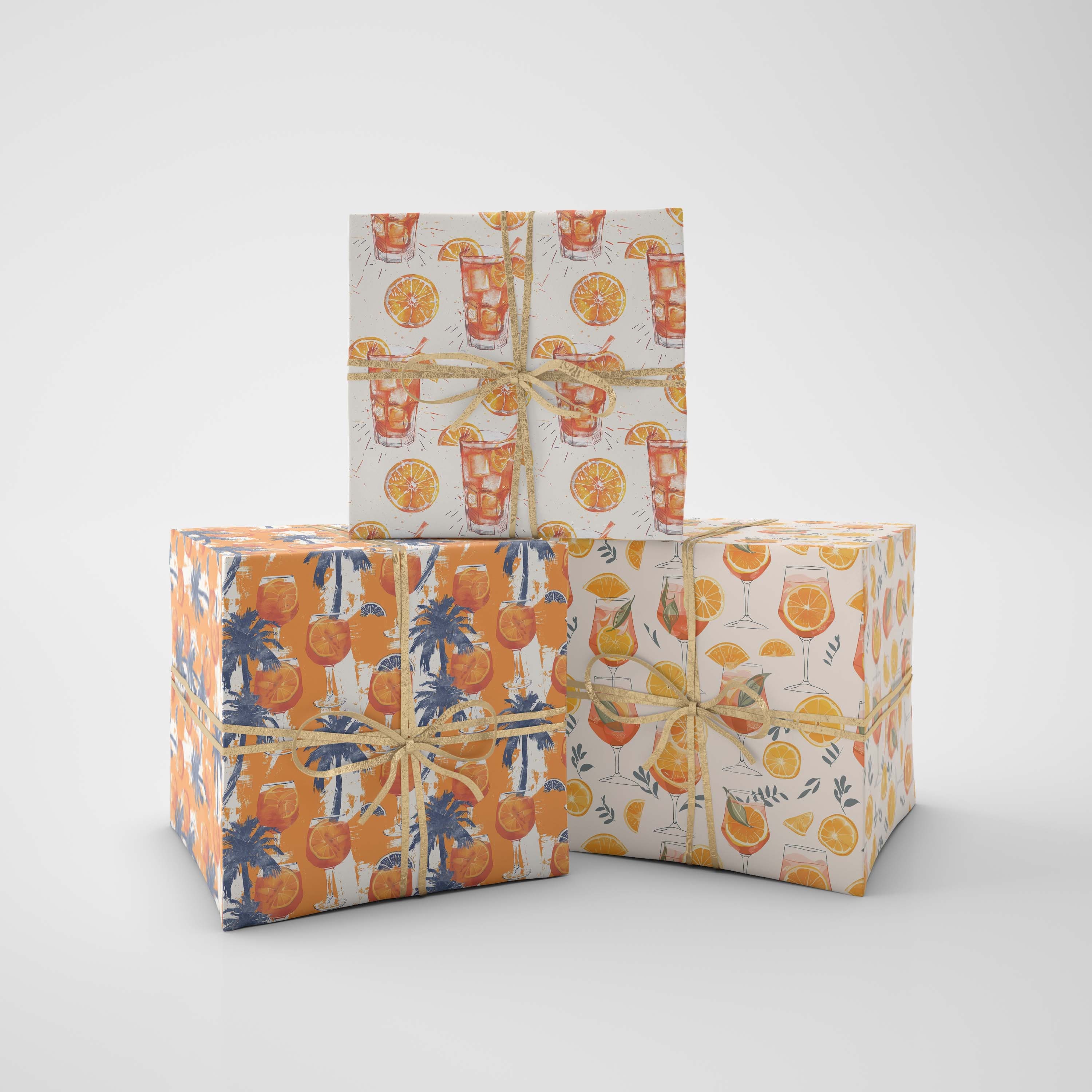 Aperol Spritz - Digital Paper, Aperol Pattern, Scrapbook Paper Pack ...